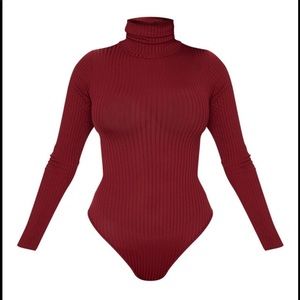 MAROON BODYSUIT PLT